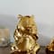 Gold Porcelain Glam Sculpture, set of 2, 7&#x22;, 8&#x22;